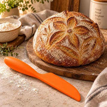 TIROSS Siliconen deegmes 20 cm flexibel voor koekjesdeeg..., Ophalen of Verzenden, Nieuw