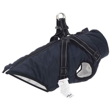 vidaXL Hondenjas Marineblauw L32 Fleece en polyester, Dieren en Toebehoren, Honden-accessoires, Verzenden, Nieuw