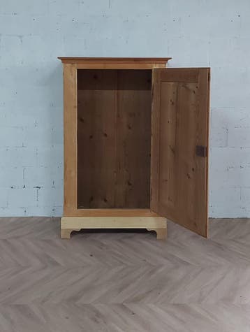1-deurs kast met legplanken – massief hout– direct leverbaar, Antiek en Kunst, Antiek | Meubels | Kasten