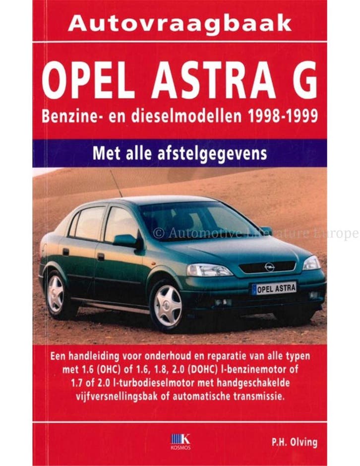 1997 - 1999 OPEL ASTRA G VRAAGBAAK NEDERLANDS, Auto diversen, Handleidingen en Instructieboekjes