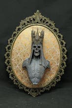 Wanddecoratie - 3D-kunstportret in een sierlijk rococo-lijst