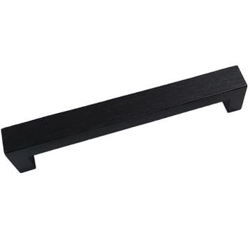 Greep Bench Recht Essen gelakt mat zwart 160 mm, Verzenden, Nieuw