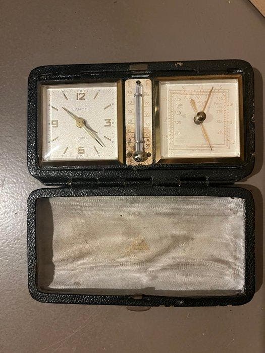 Klok - Lancel - Messing - 1960-1970, Antiek en Kunst, Antiek | Klokken