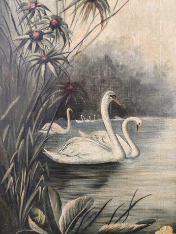 Europese school (XX) - Cisnes en descanso - NO RESERVE