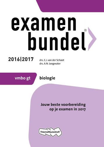 Examenbundel vmbo-gt Biologie 2016/2017 - E.J. van der, Boeken, Schoolboeken, Verzenden, Gelezen, E.J. van der Schoot