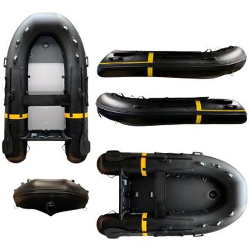 YellowV Opblaasbare Rubberboot 2,7M Zwart, Watersport en Boten, Ophalen of Verzenden, Nieuw, Zeilboot of Motorboot