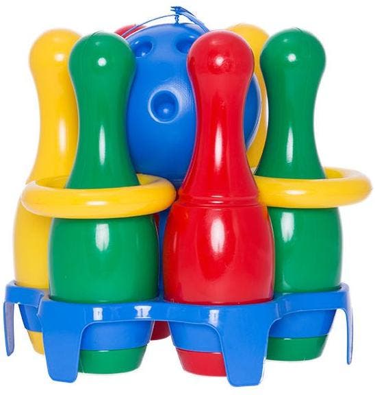 Bowling Kegelset en Ringwerpspel | HOT Games -, Kinderen en Baby's, Speelgoed | Buiten | Actiespeelgoed, Nieuw, Verzenden