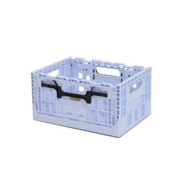 Wicked Smart Crate Licht Blauw met zwarte grepen, Fietsen en Brommers, Fietsaccessoires | Fietsmanden, Verzenden, Nieuw