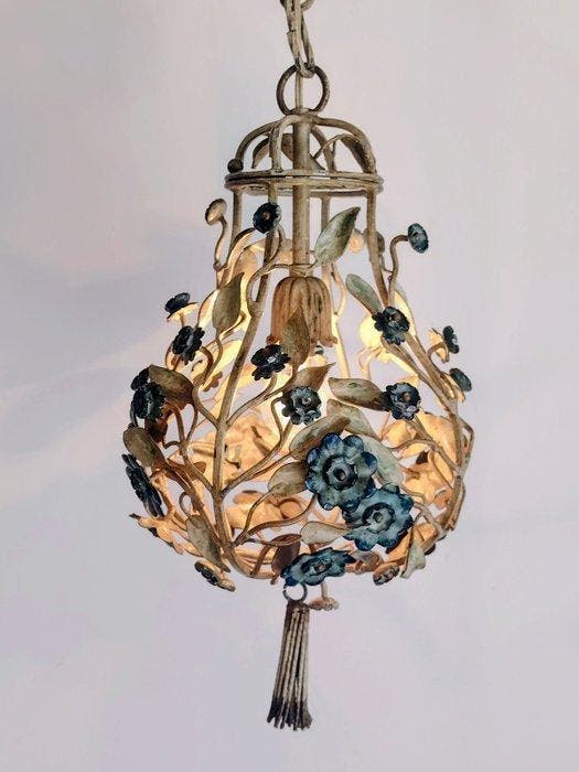 Italian Florentine (Florentine) style antique ceiling lamp, Antiek en Kunst, Antiek | Lampen