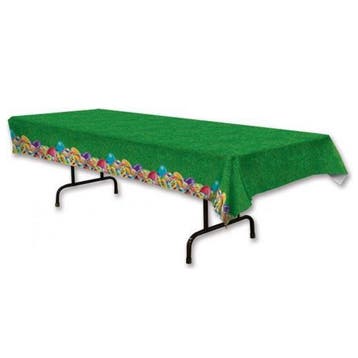 Plastic Pasen groen tafelkleed met grasprint 275 x 135 cm .., Ophalen of Verzenden, Nieuw