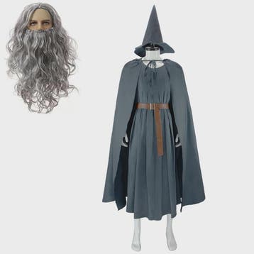 Gandalf Tovenaar Kostuum Heren - Compleet Wizard Cosplay voo, Verzenden, Nieuw