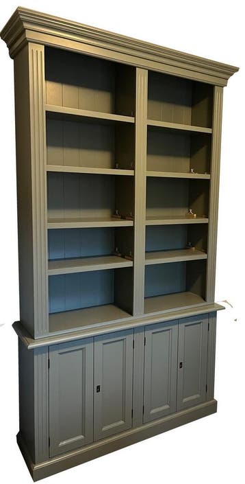 Boekenkast Engels groen Roermond 140 x 240cm, Ophalen of Verzenden, Nieuw