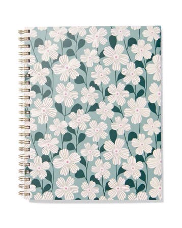 HEMA Collegeblok A4 gelinieerd bloemen, Verzenden, Nieuw