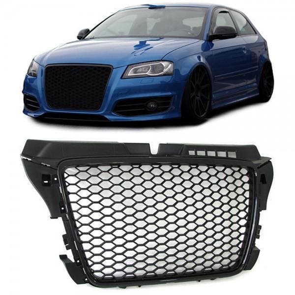 Grill RS Design Piano Black Audi A3 8P (2008-2012), Auto-onderdelen, Overige Auto-onderdelen, Ophalen of Verzenden