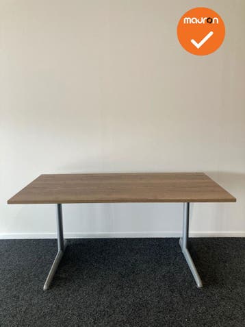 Refurbished Werkplek - 160x80 - Bladkleur naar keuze - Vaste, Werkplek, Ophalen of Verzenden, Gebruikt, Bureau