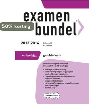Examenbundel 2013/2014 vmbo-(k)gt geschiedenis 9789006080094, Boeken, Schoolboeken, Verzenden, Gelezen, E.G. Arnold