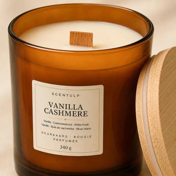 Scentulp Geurkaars Vanille Cashmere 340 g, Verzenden, Nieuw