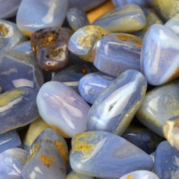 No Reserve - Namibische Blauwe Kantenagaat - Getrommelde