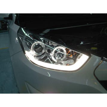 SK-Import Koplampen DRL Chrome Housing Hyundai ix35, Ophalen of Verzenden, Nieuw, Hyundai