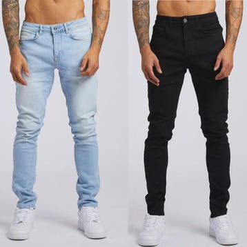 Heren Skinny Jeans met Stretch - Slim Fit Denim Broek voor S, Verzenden, Nieuw