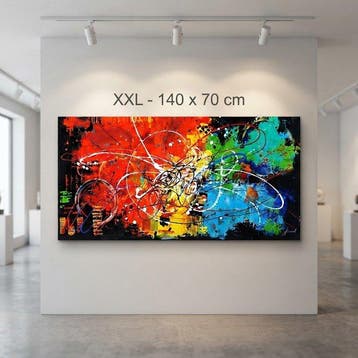 Monika Spiewak - Abstract - Oil Painting Stretched On The