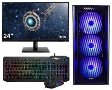 AMD Ryzen 7 5700G 8-Core Budget Game PC SET met RGB LED v..., Ophalen of Verzenden, Nieuw