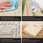 Schaduwdoek - Zonnezeil - Vierkant - 5x5 m - Creme - KESSER®, Verzenden, Zo goed als nieuw