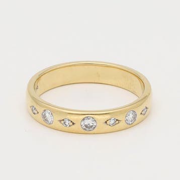 Ring - 18 karaat Geel goud, Sieraden, Tassen en Uiterlijk, Nieuw