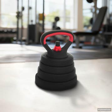vidaXL 4-in-1 Dumbbell Barbell Kettlebell Set 30 kg Zwart en, Verzenden, Nieuw