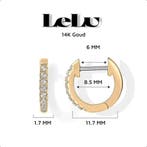LeLu Oorringen goudkleurige Oorbellen Dames - Goldplated -, Ophalen of Verzenden, Zo goed als nieuw
