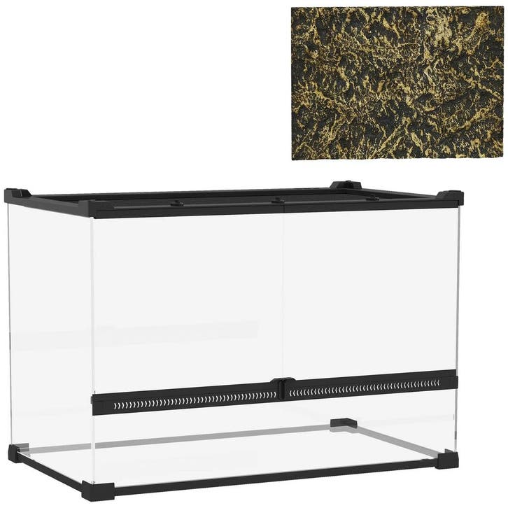 Terrarium Voor Reptielen, Glazen Terrarium 48L Met Voorventi, Diversen, Schoolbenodigdheden, Nieuw, Verzenden