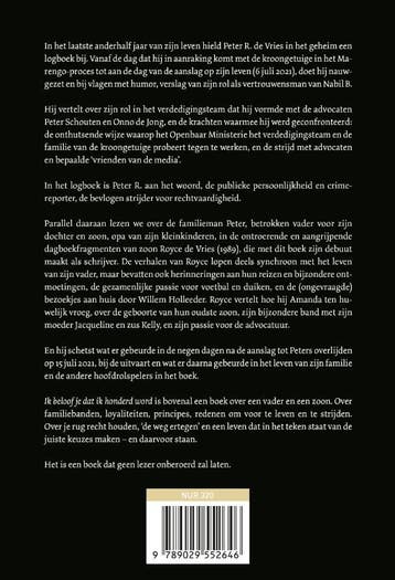 Ik beloof je dat ik honderd word 9789029552646, Boeken, Verzenden, Gelezen, Royce de Vries