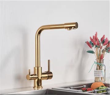 Keukenkraan met Waterfilter Dubbele Draaibare Mengkraan, Huis en Inrichting, Verzenden, Nieuw