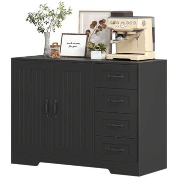 TRUUSK Moderne Sideboard en Ladekast - 4 Laden en 1 Kast - 1, Verzenden, Nieuw