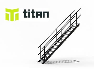Stalen trap zelf samenstellen, Doe-het-zelf en Verbouw, Ladders en Trappen, Verzenden, Nieuw, Trap, 2 tot 4 meter