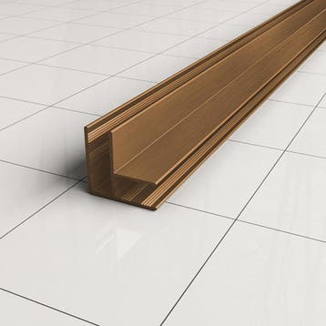 Hoekprofiel BWS Mark 200x1 Cm Geborsteld Brons Koper, Ophalen of Verzenden, Nieuw, Bad