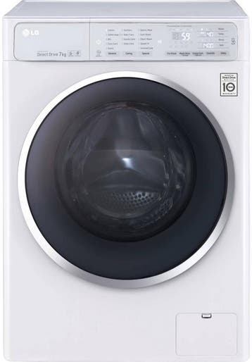 LG F14U1QCN2 - Wasmachine - 8 kg - 1400 tpm, Ophalen of Verzenden, Zo goed als nieuw, Voorlader, 85 tot 90 cm