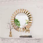 Decoratieve Starburst Wandspiegel Rond voor Hal en Badkamer, Nieuw