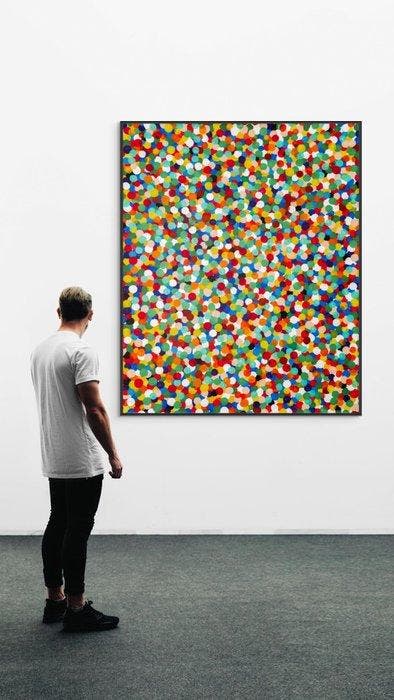 Sandra Glaser - Dance Of The Dots - XXL, Antiek en Kunst, Kunst | Schilderijen | Modern