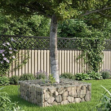 vidaXL Gabion Verhoogd Bed 60 x 60 x 20 cm Gegalvaniseerd, Verzenden, Nieuw, IJzer