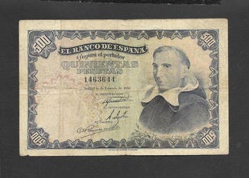 Spanje. - 500 Pesetas - 1946 - Pick 132 (Zonder