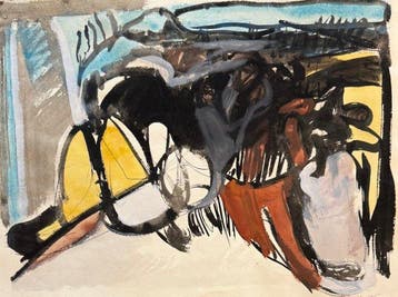 Marcus de Vestele (1941-2024) - Composition Cobra, Antiek en Kunst, Kunst | Schilderijen | Modern