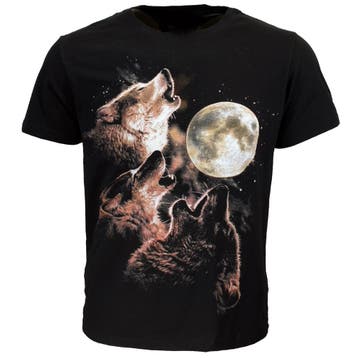 Wolvenroedel Huilen Bij Volle Maan T-Shirt, Verzenden, Nieuw