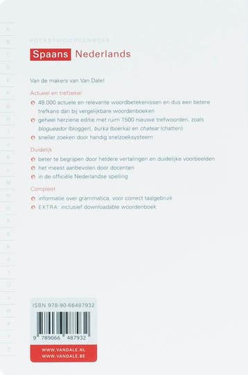 Van Dale Pocketwoordenboek Spaans-Nederlands / Van Dale, Verzenden, Gelezen