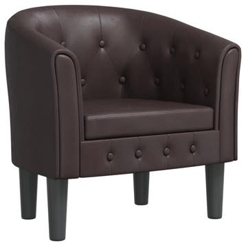 Design Stoel Bruin | 70x56cm | Laatste Stuk!, Overige materialen, Ophalen of Verzenden, Zo goed als nieuw, 50 tot 75 cm