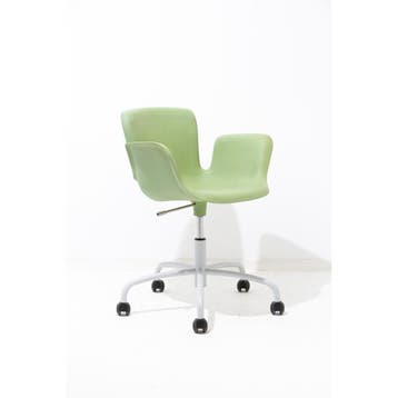 Cappellini Juli design bureaustoel groen gebruikt, Huis en Inrichting, Overige kleuren, Ophalen of Verzenden, Vier, Kunststof