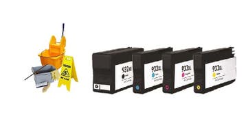 Geschikt HP 932 / 933 multipack serie reiniging cartridges, Nieuw, Cartridge, Inktmedia
