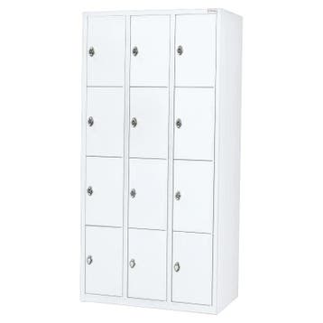 Nieuwe metalen locker | 12 deurs - 3 delig | kluisje | wit, Ophalen of Verzenden, Nieuw, Modern