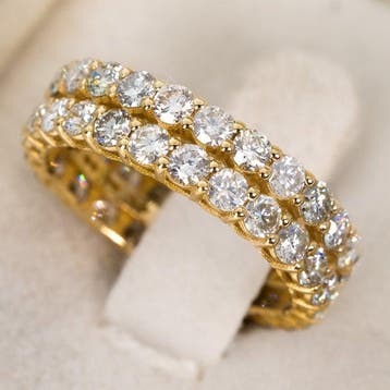 Zonder minimumprijs - Ring - 14 karaat Geel goud - 3.08ct., Nieuw