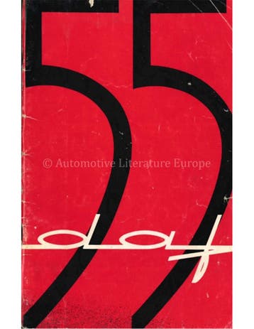 1968 DAF 55 INSTRUCTIEBOEKJE NEDERLANDS